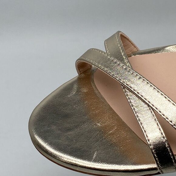 Stuart Weitzman Metallic Leather Sandals size 7 - Picture 9 of 12